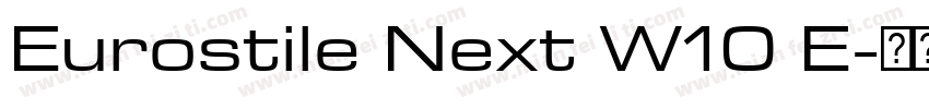 Eurostile Next W10 E字体转换